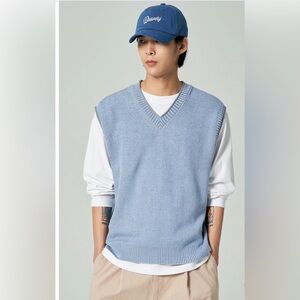 Vintage Arnold Palmer Golf Sportswear Men's XL Blue 90’s Chevron Knit Casual